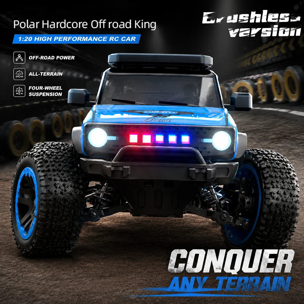 ZNLYRION 4WD Remote Control Off Road Truck With LED Lights