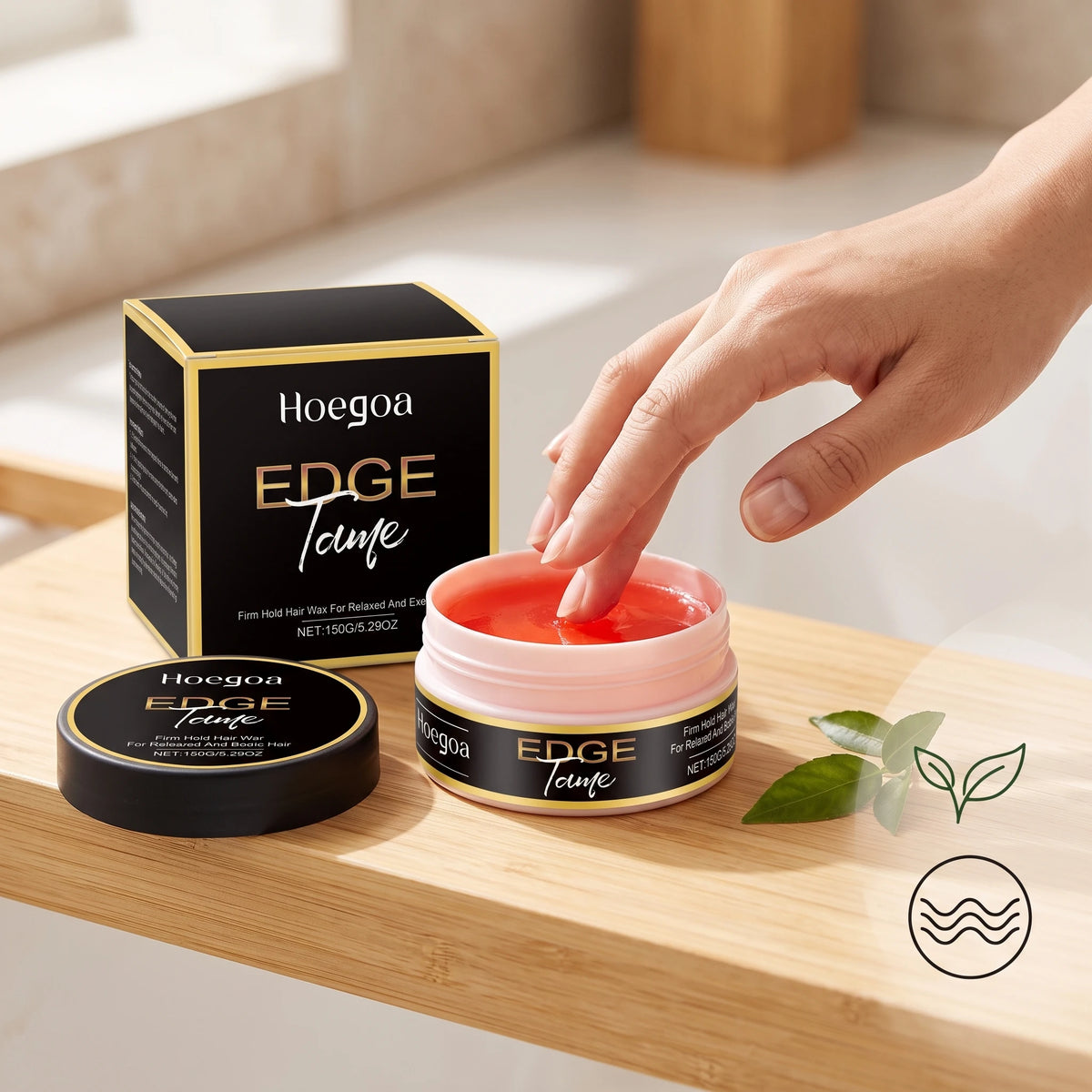 HOEGOA Flyaway Styling Cream for Frizz Control and Smooth Hold