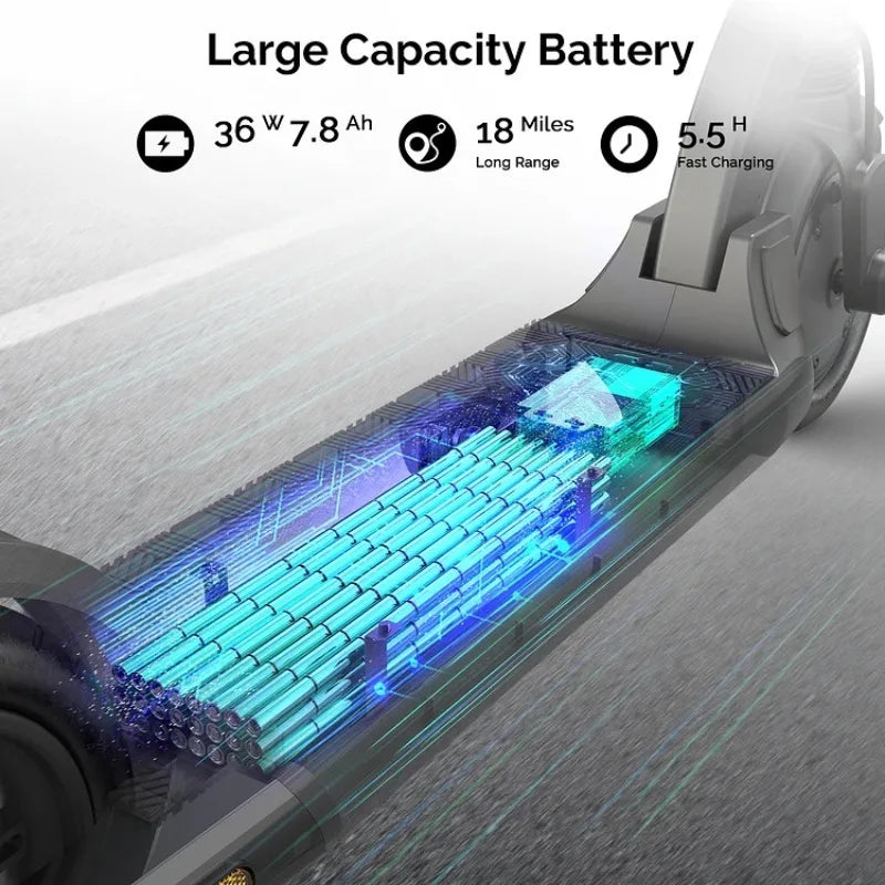 G-CYCLE Electric Scooter With 650W Motor, Folding Design And Dual Brakes