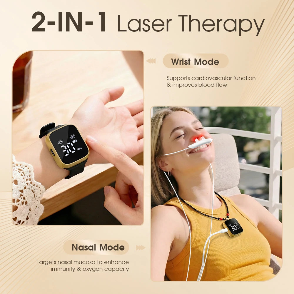 Jitesy Wrist and Nasal Low Level Laser Therapy Device