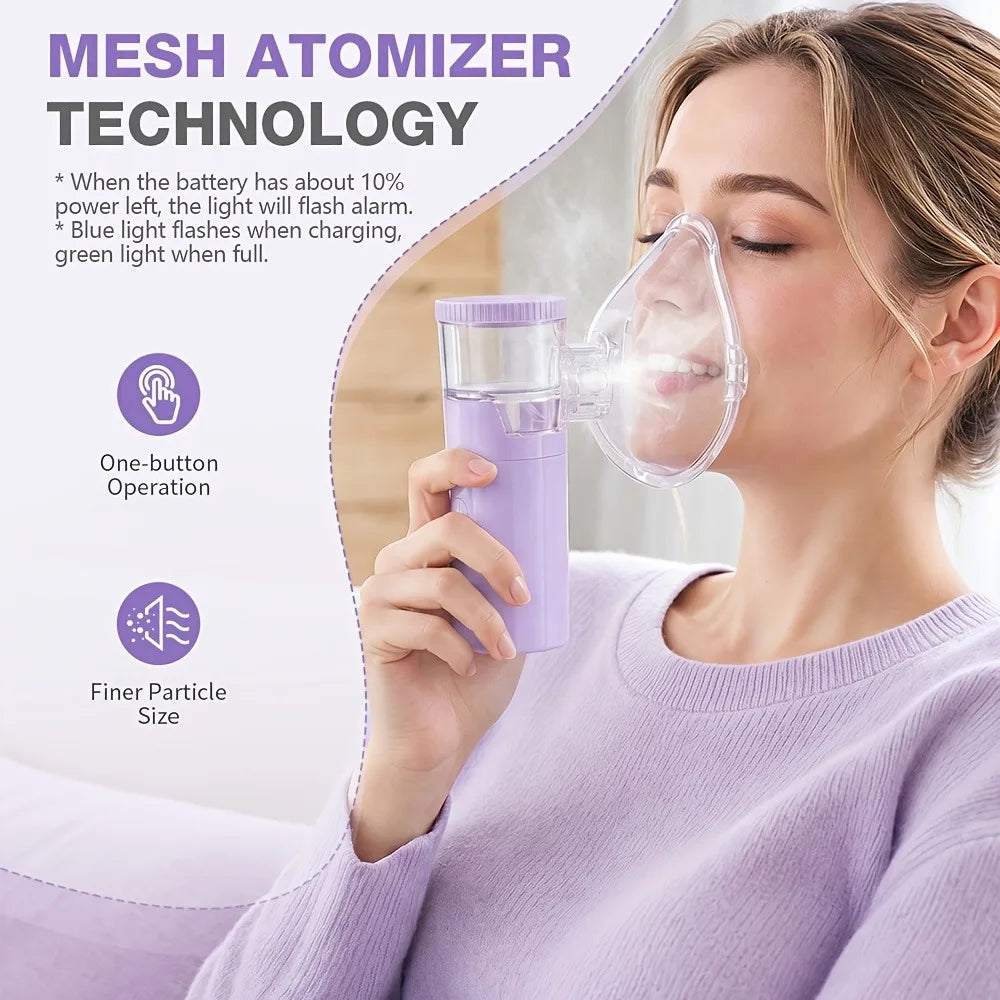 Jitesy Portable Rechargeable Nebulizer for Home and Travel Respiratory Care