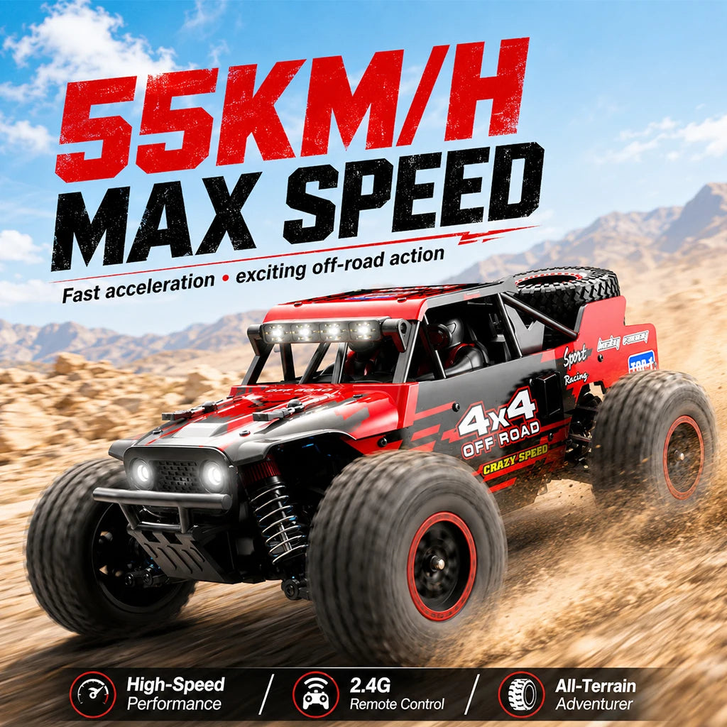 ZNLYRION Brushless 4WD Off Road Monster Truck With LED Lights