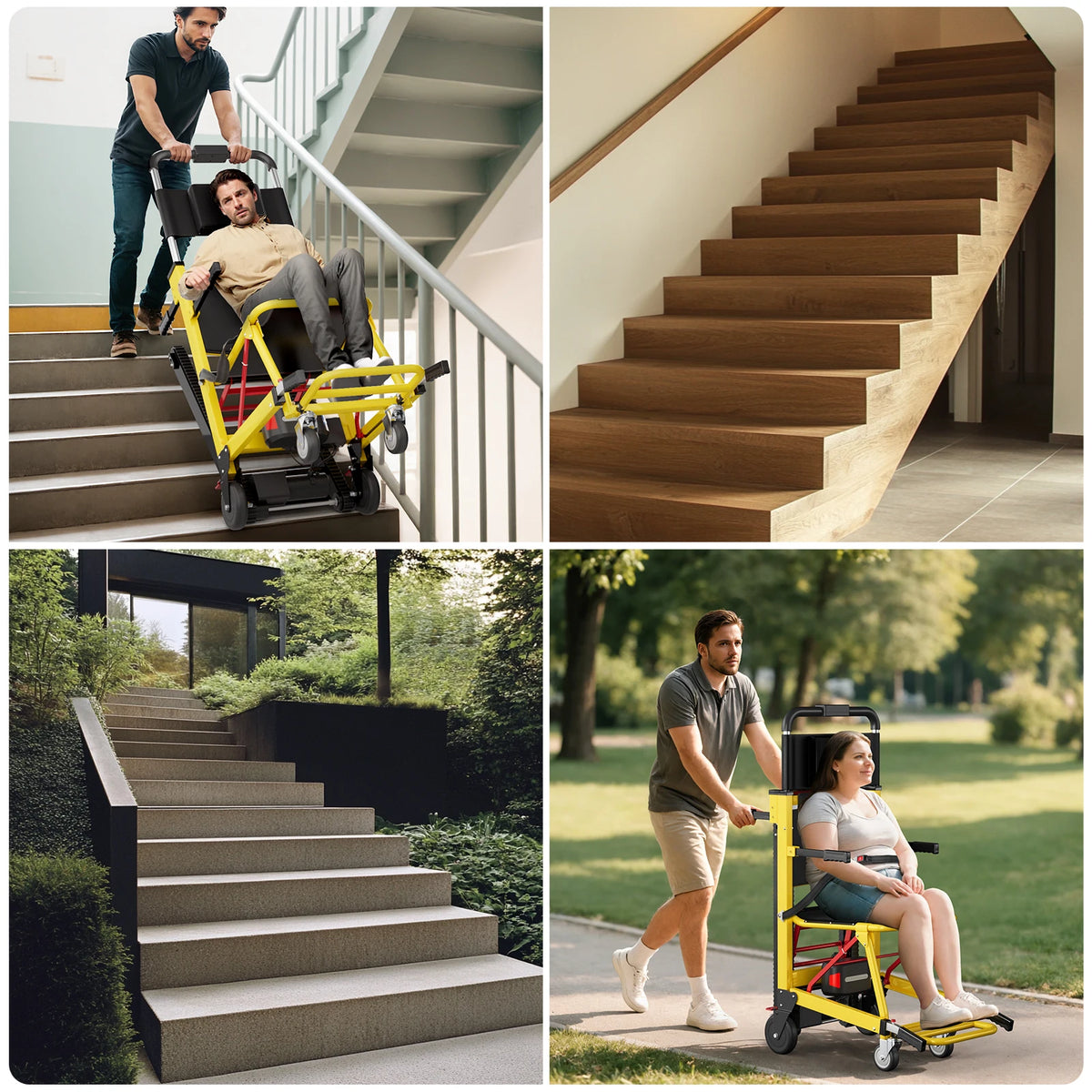 Motorized Track Stair Climbing Wheelchair Lift With Safety Belt