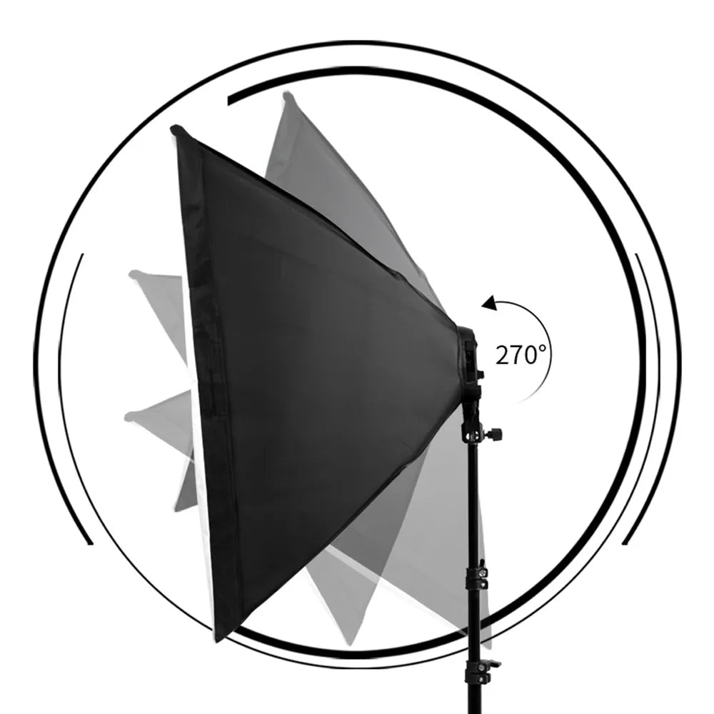 SH Professional Photography Softbox Lighting Kit for Studio Portraits