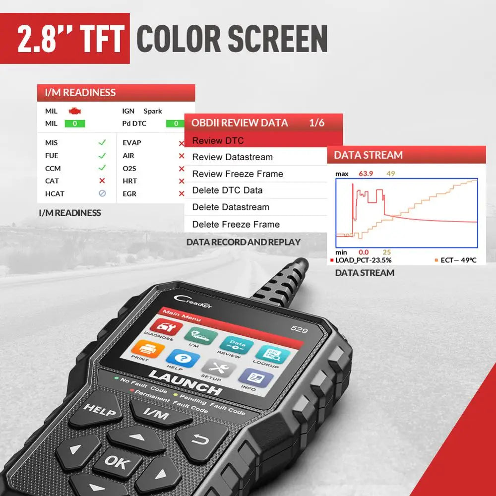 LAUNCH Creader 529 OBD2 Automotive Diagnostic Code Reader