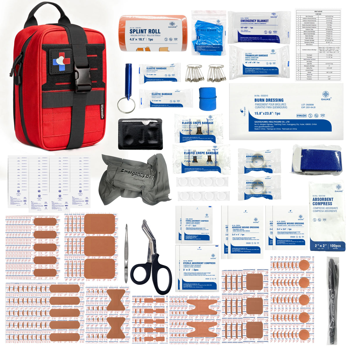 Emergency First Aid Kit For Home Office And Outdoor Adventures