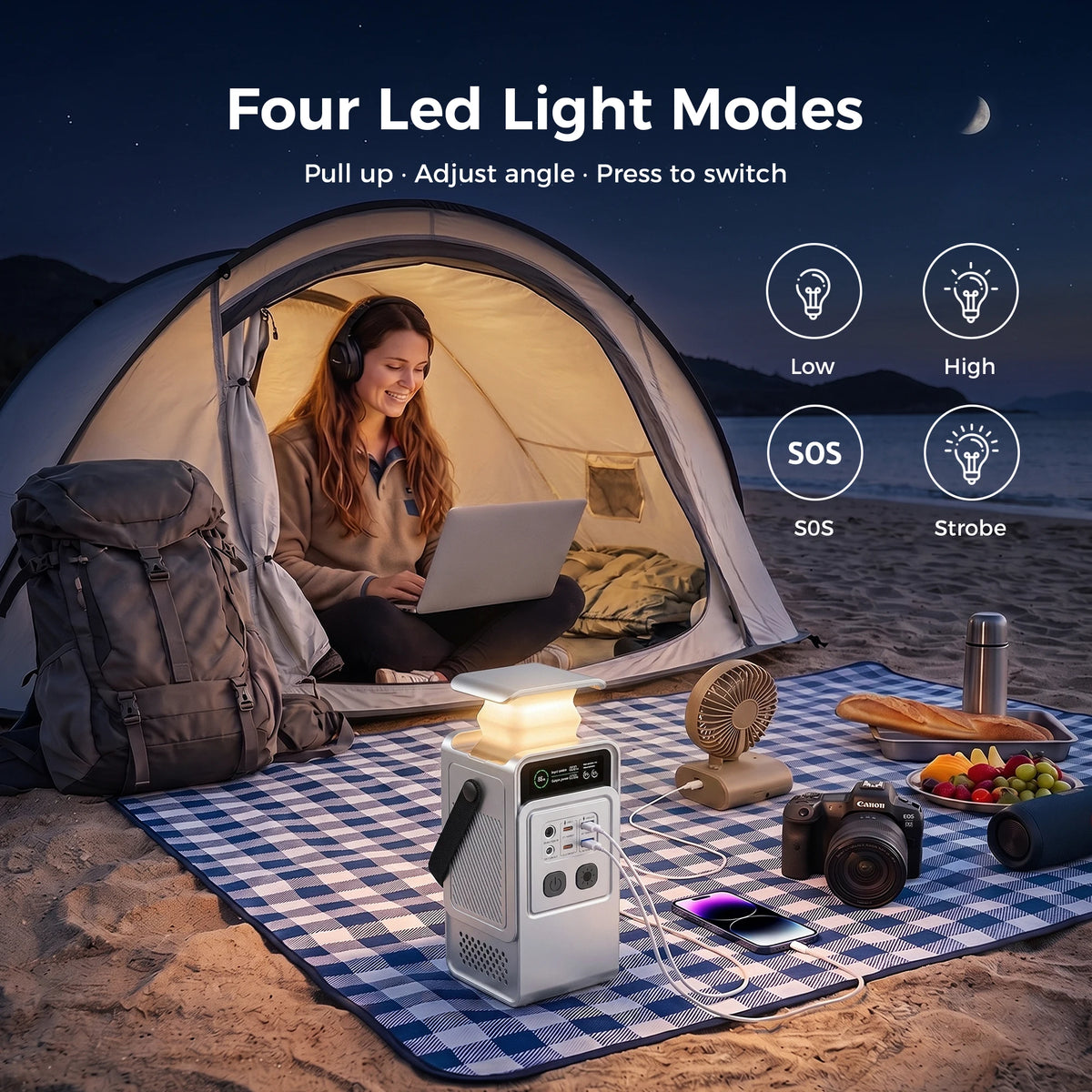 CTOLITY AP200 Portable Power Station With LiFePO4 Battery