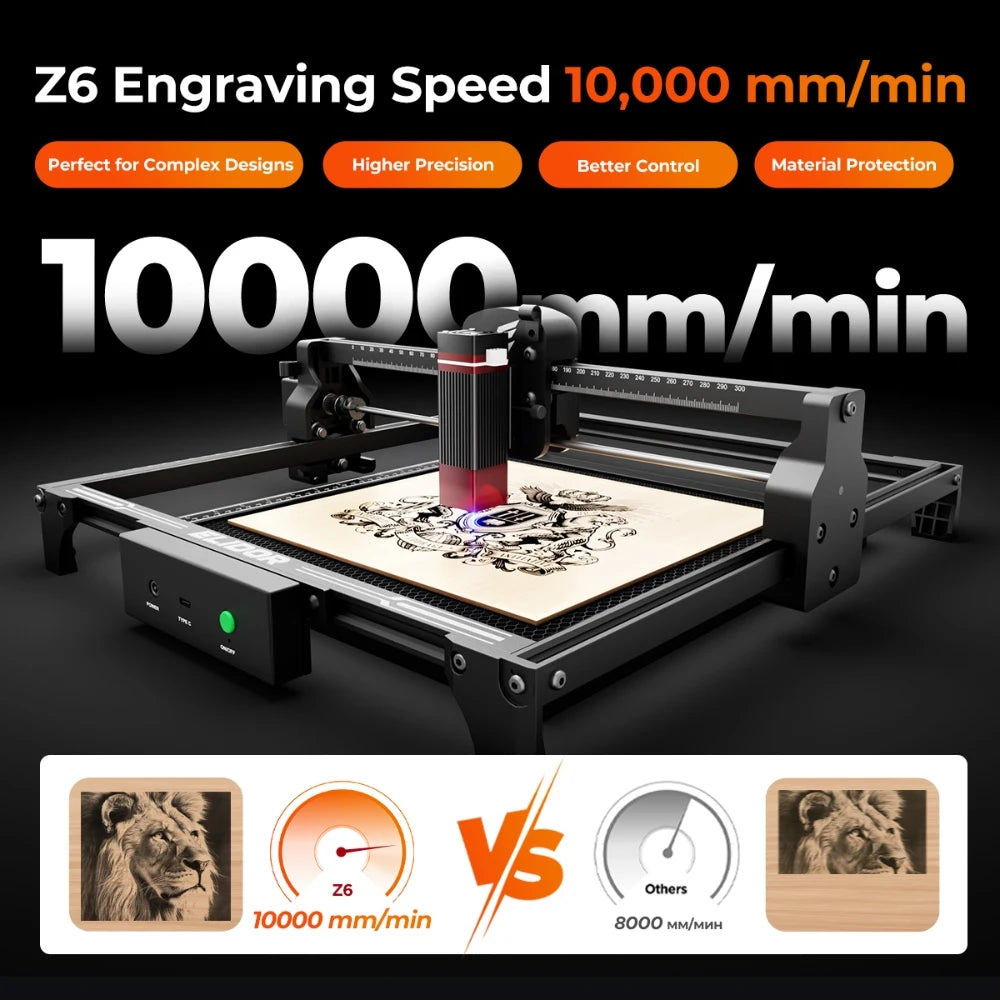 ELIDOR Z6 Laser Engraver and CNC Wood Cutting Machine