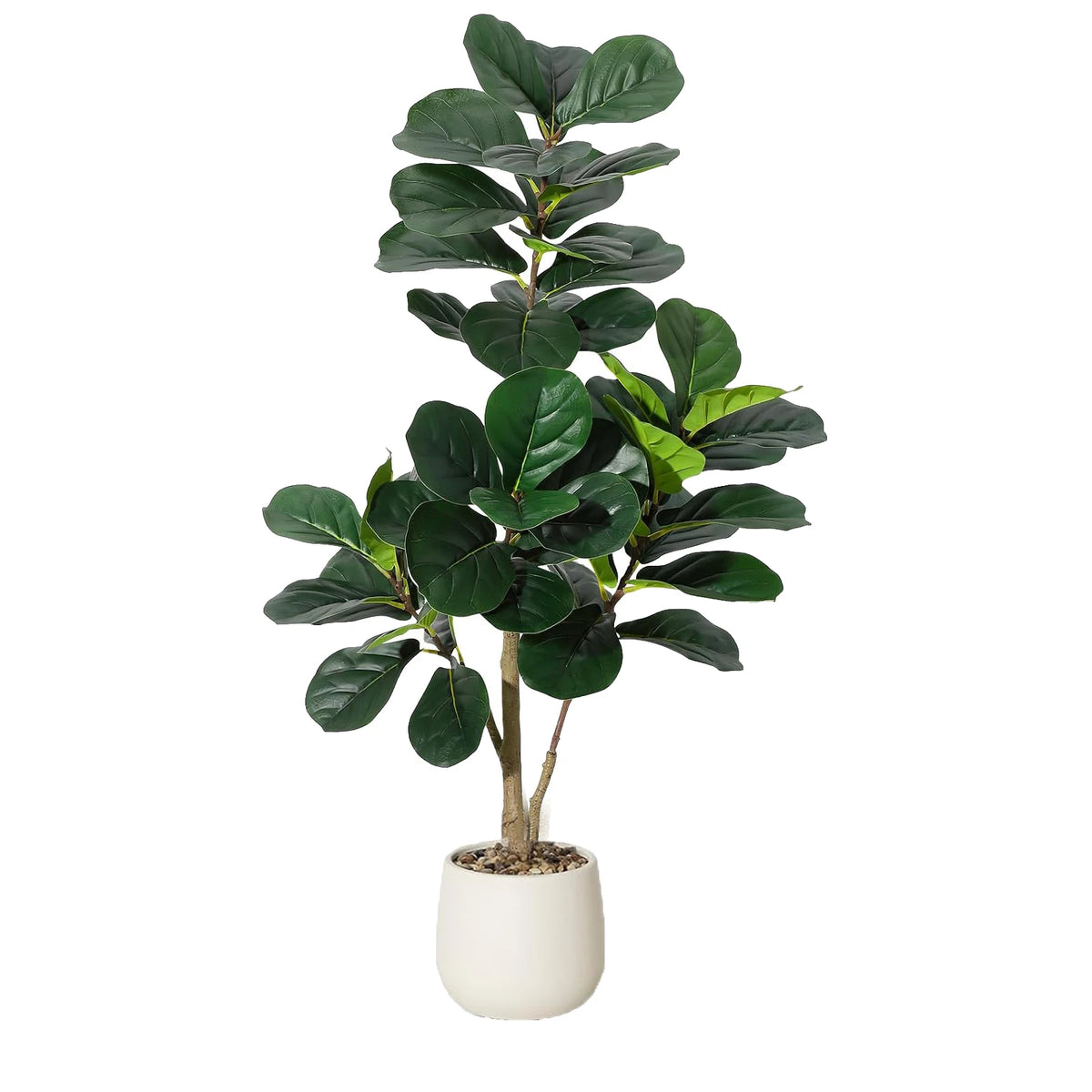 HiMISS Artificial Fiddle Leaf Fig Tree in Decorative Planter
