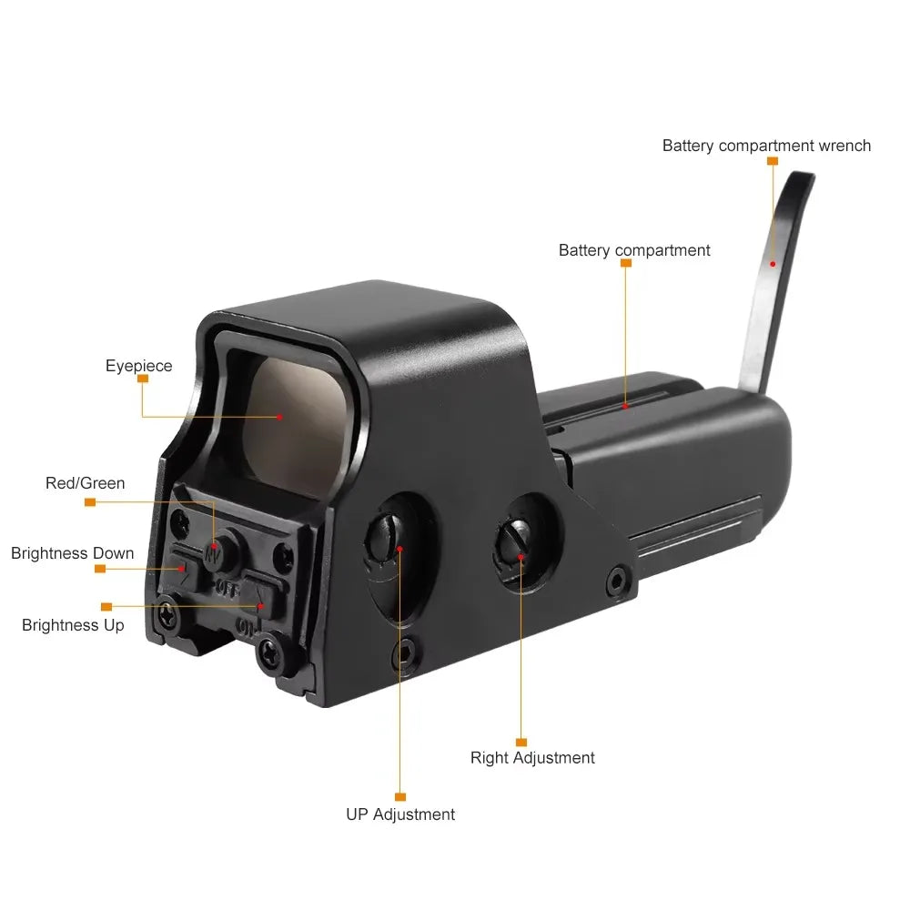 Nabila Holographic Red Dot Sight With Picatinny Rail Mount