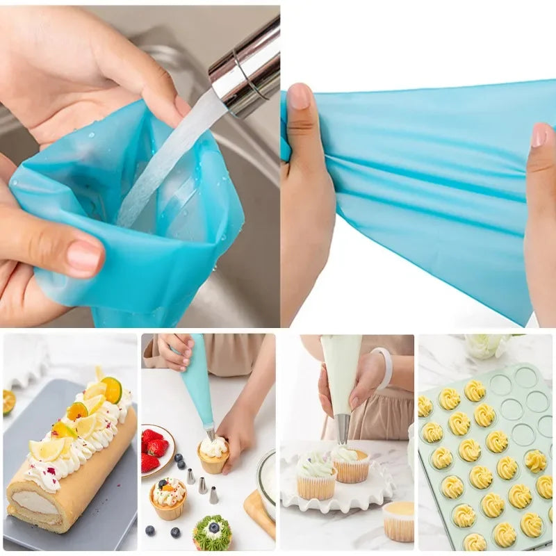 Nifogo Cake Decorating Set With Piping Bags And Frosting Tips