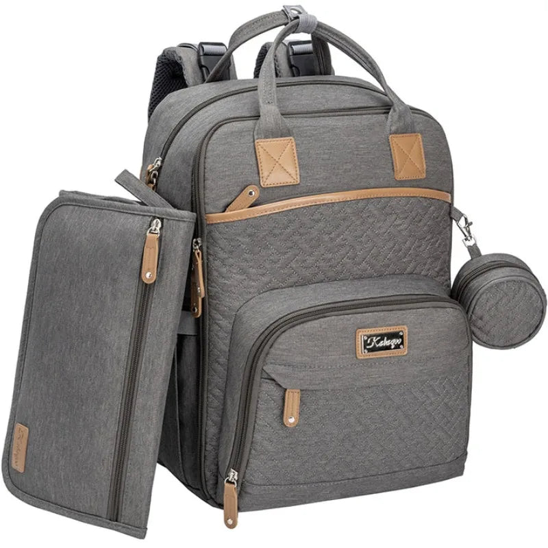 Kabaqoo Diaper Backpack With Changing Pad And Pacifier Case