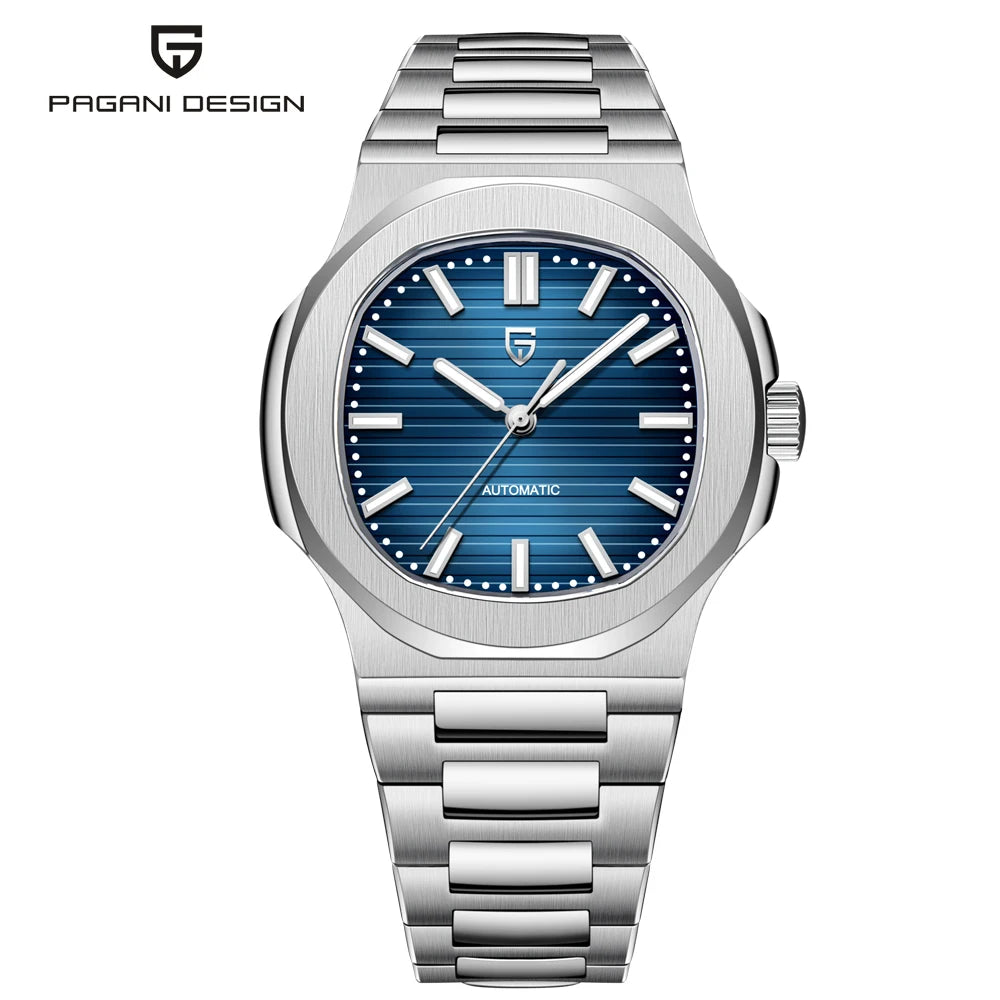 PAGANI DESIGN Automatic Mechanical Mens Sapphire Crystal Waterproof Watch