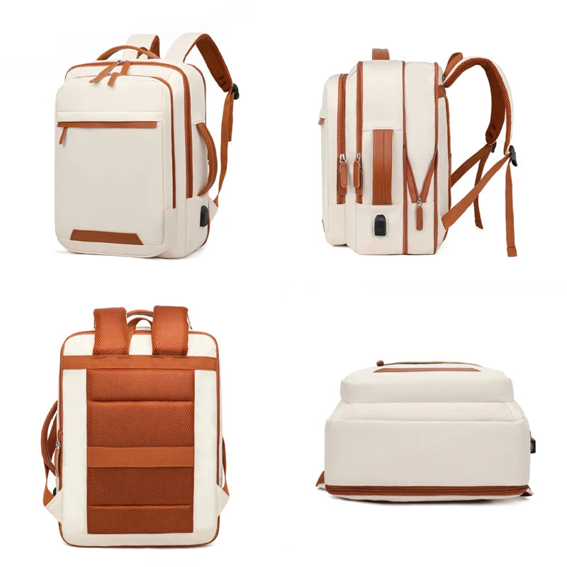 OGEHUAFEE Expandable Commuter Backpack With Wet And Dry Separation