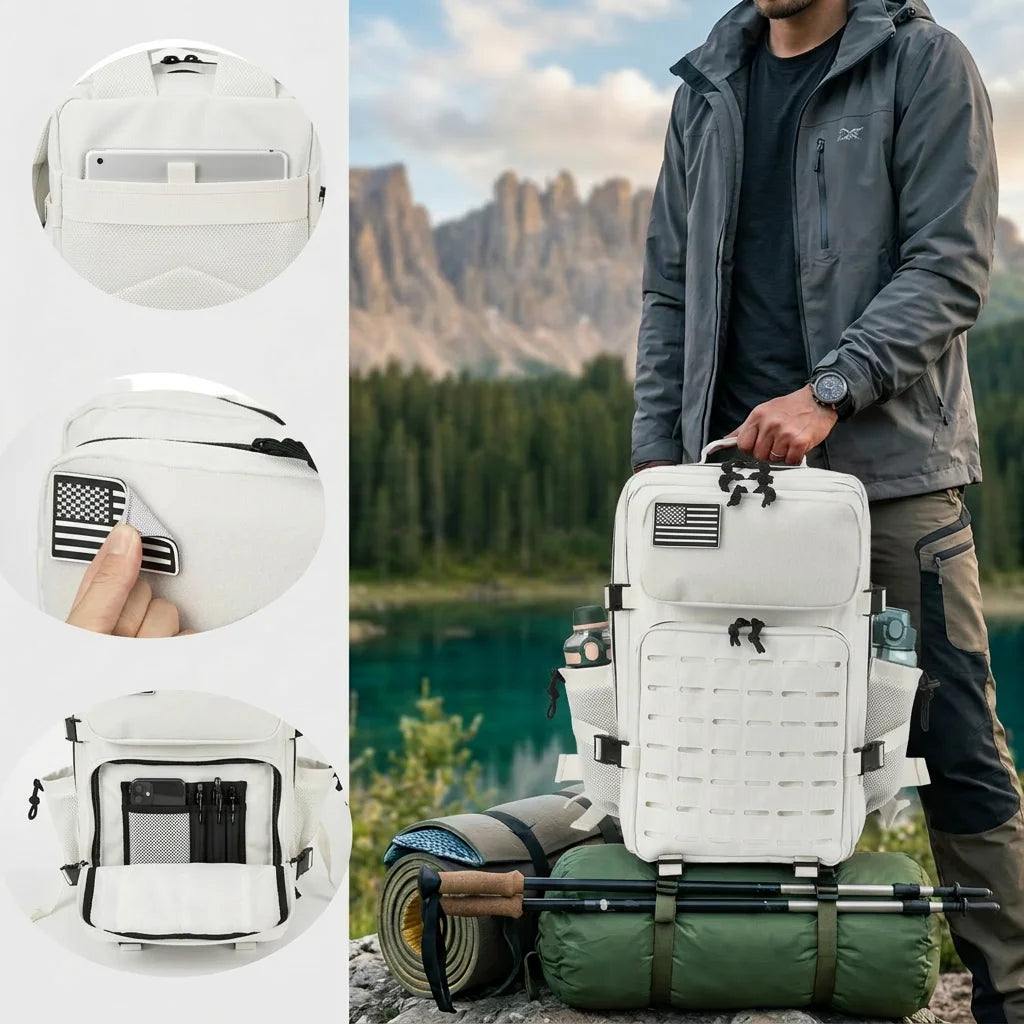 ReFire Gear Tactical MOLLE Backpack for Hiking Camping and Travel