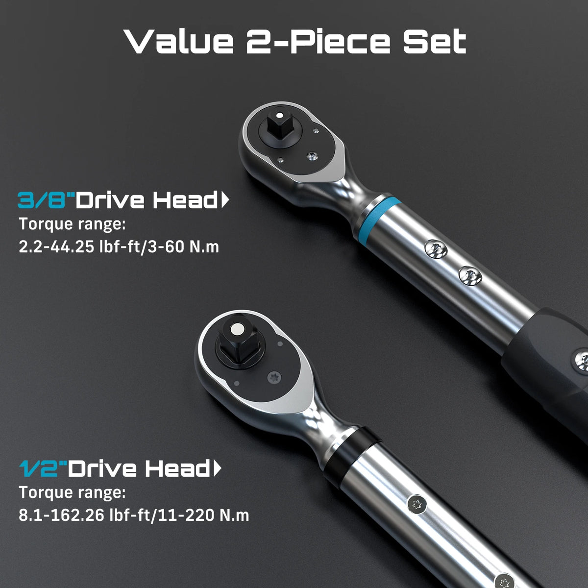 SEESII Digital Torque Wrench Kit With LCD And LED Alarm