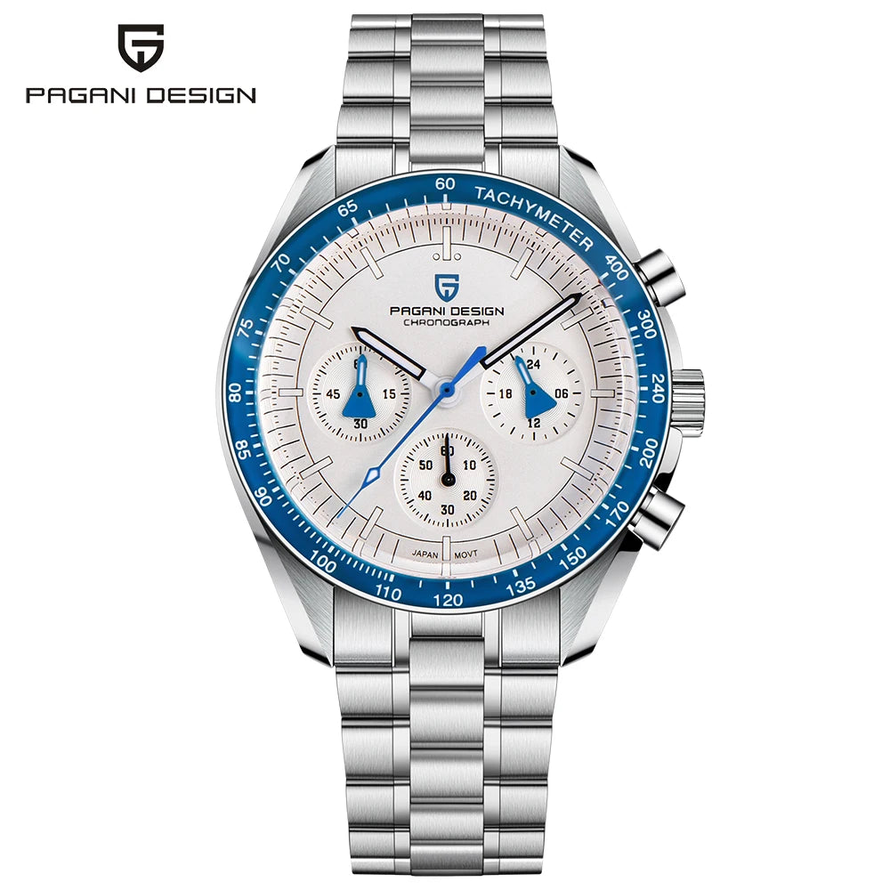 Pagani Design Men's Sapphire Quartz Chronograph Sports Watch