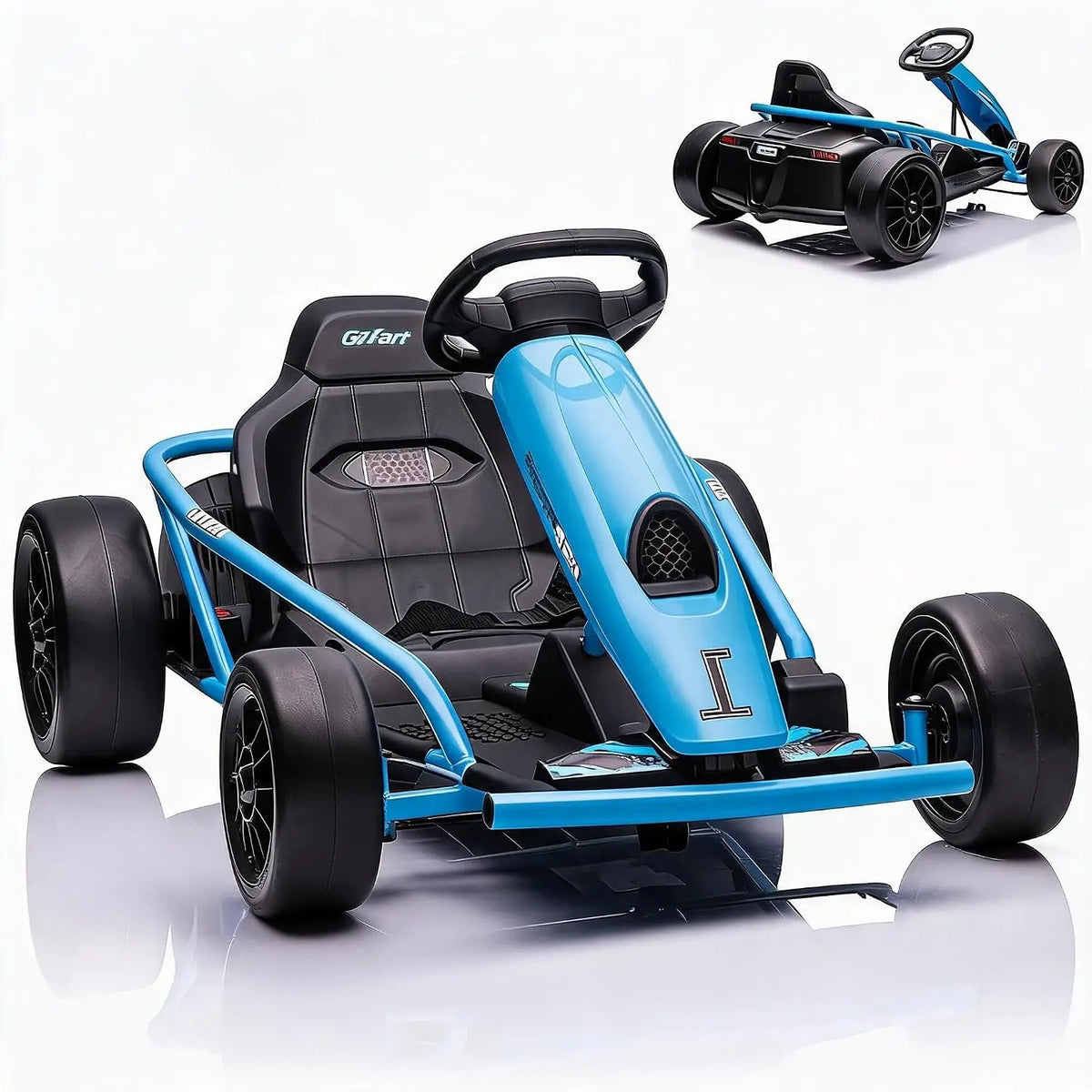 Tacleekii Electric Drift Go Kart for Kids With Dual Motors
