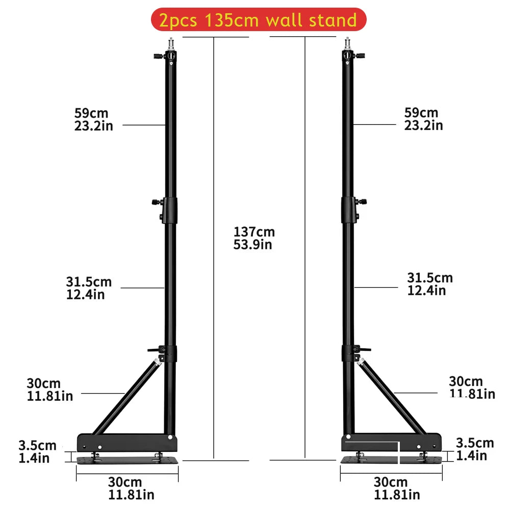 SH Photography Wall Mount Arm Bracket for Studio Lighting