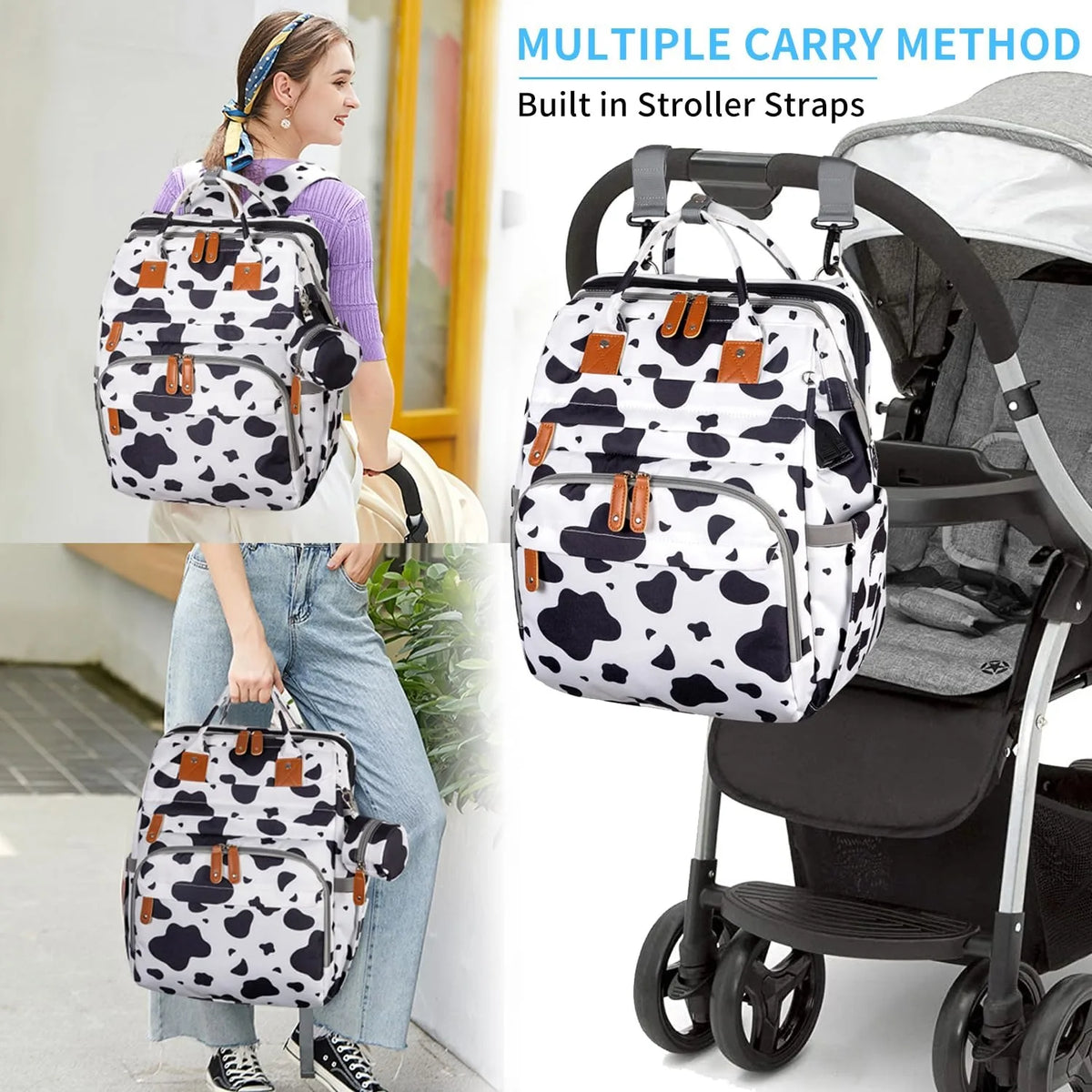 Kabaqoo Diaper Bag Backpack With Detachable Changing Station