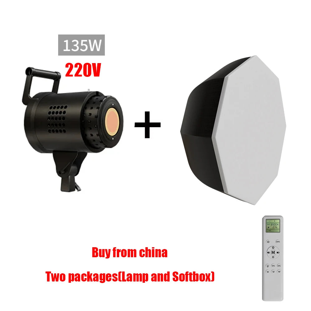 SH 135W COB LED Video Light for Photography and Studio Lighting