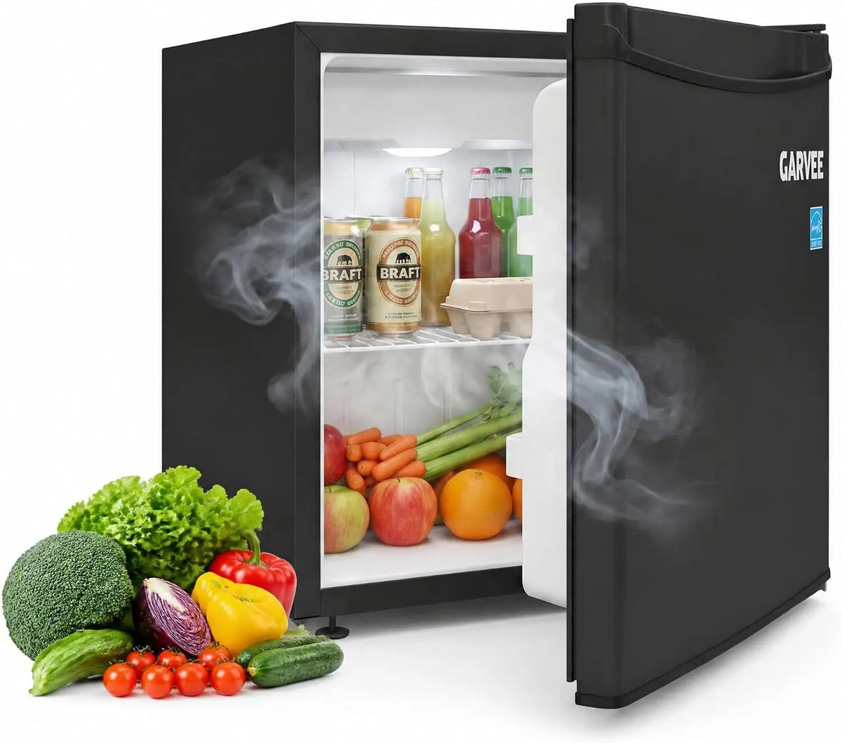 Mini Refrigerator And Freezer For Home Dorm Office Or Kitchen