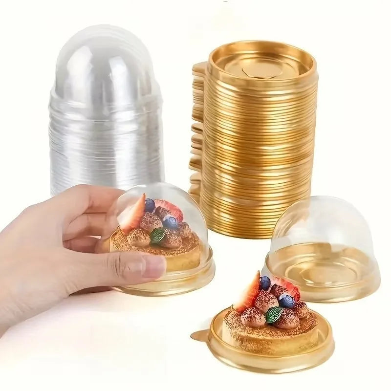 Plastic Dome Cake Boxes for Cupcakes, Cheesecakes and Desserts