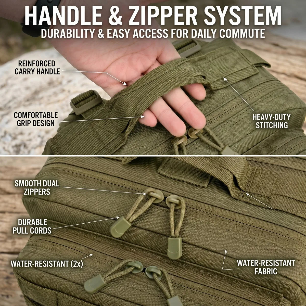 ReFire Gear Molle Backpack for Hiking and Travel