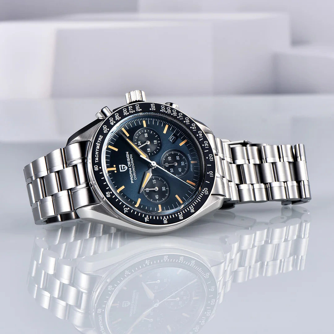 PAGANI DESIGN 1701 Moon Men's Sapphire Glass Chronograph Quartz Watch