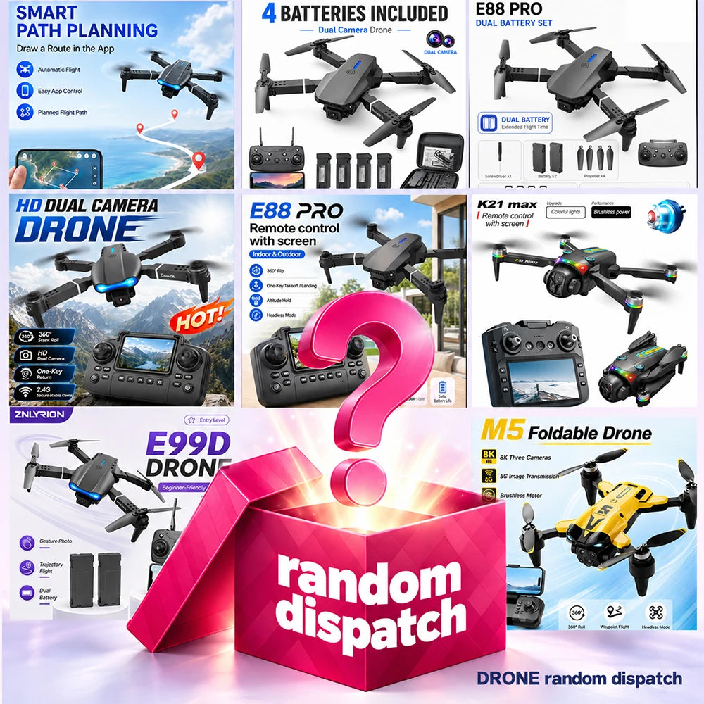 ZNLYRION 4K Dual Camera Foldable FPV Drone With Altitude Hold
