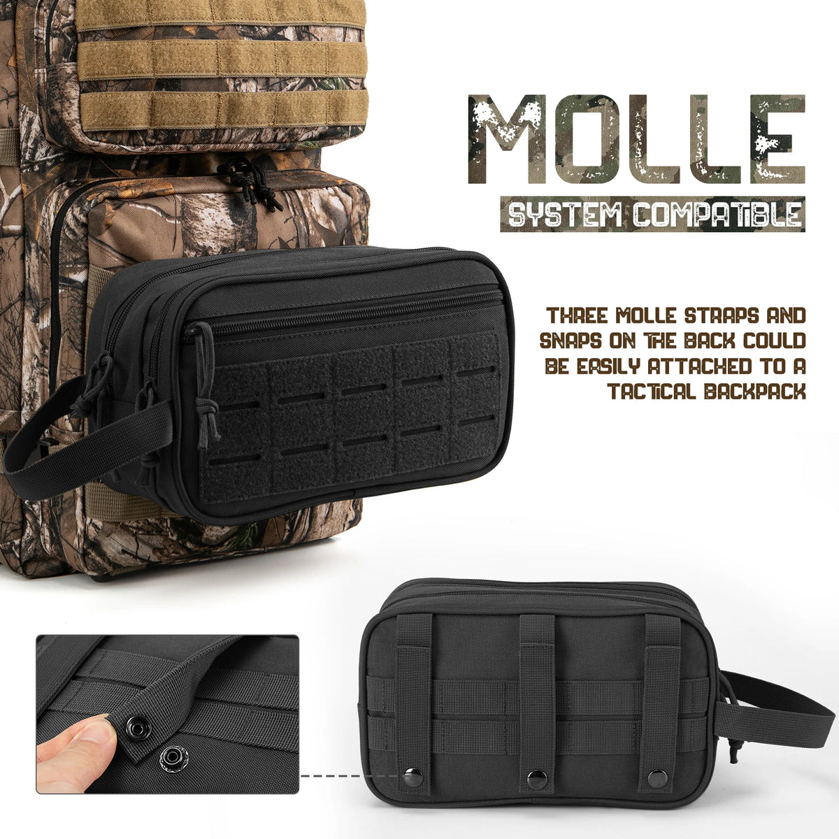 ReFire Gear Men's Travel Toiletry Bag With Hanging Hook