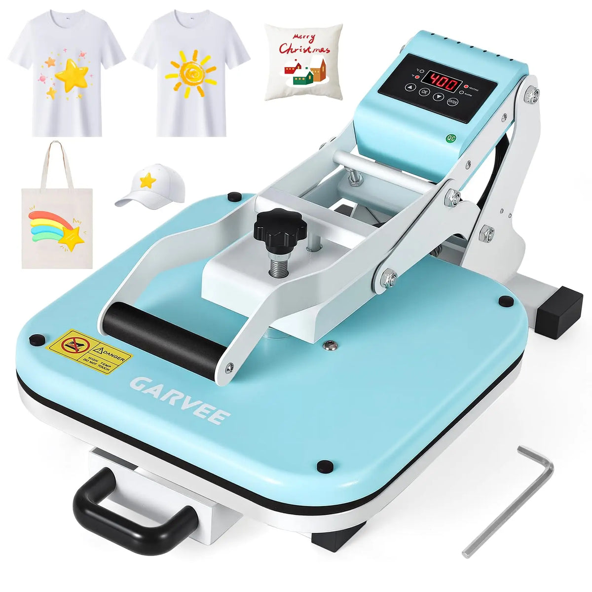 Digital Heat Press Machine for Fast Sublimation and Vinyl Transfers