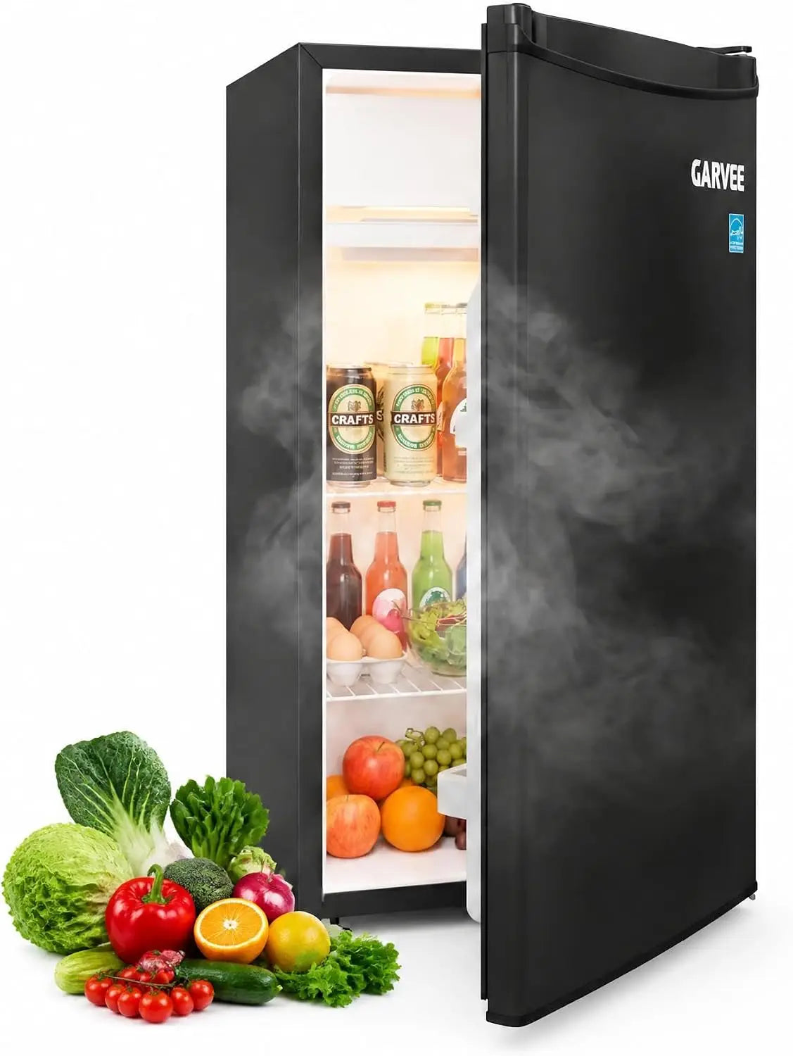 Mini Refrigerator And Freezer For Home Dorm Office Or Kitchen