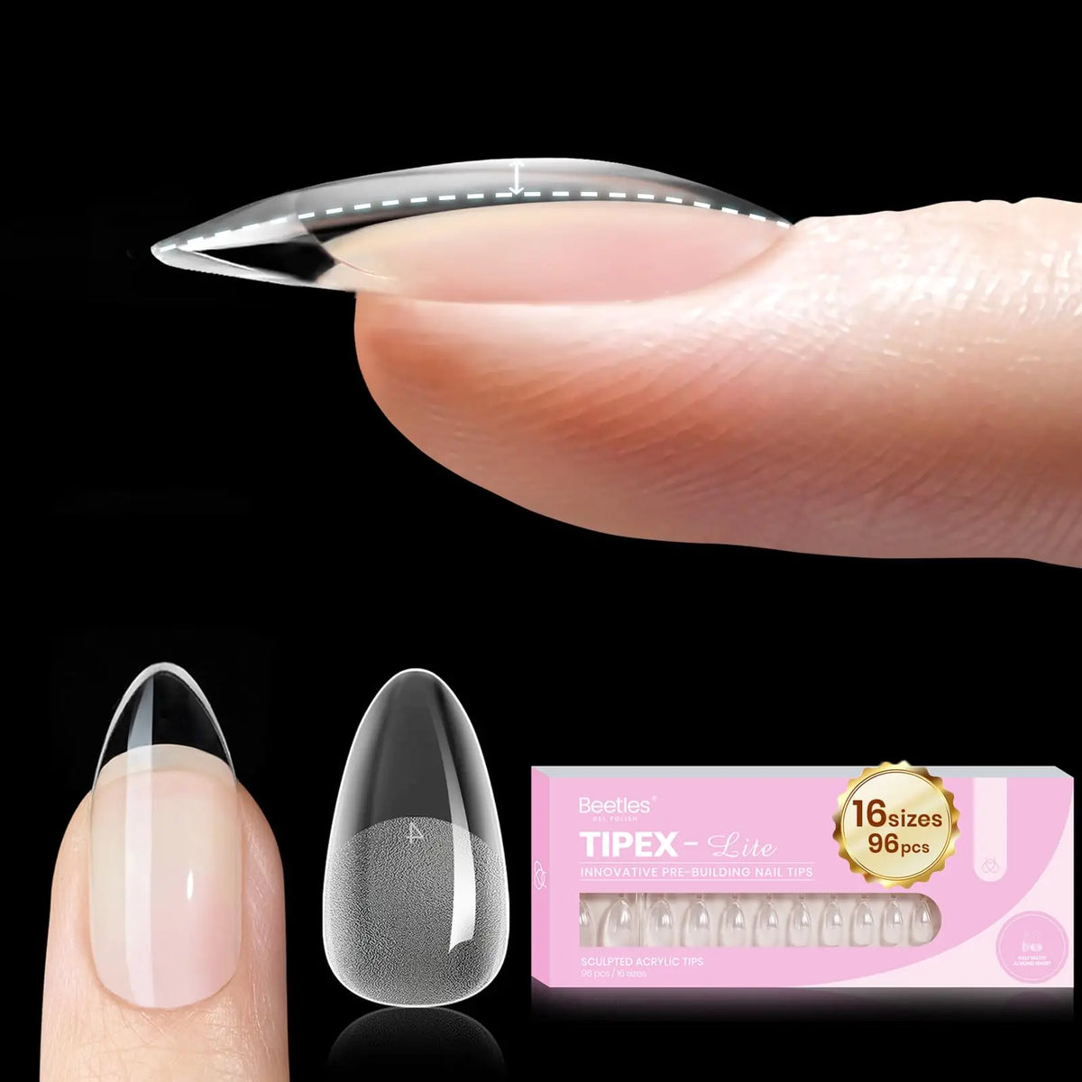 Beetles Full Cover Soft Gel Press On Nail Extension Tips