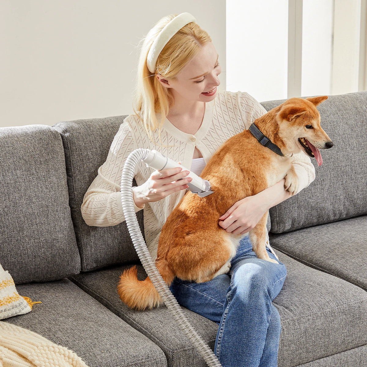 JHK Professional Pet Grooming Vacuum Kit With Clippers
