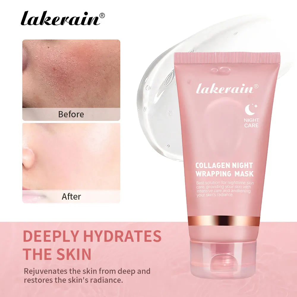 Ibcccndc Collagen Overnight Wrapping Peel Off Facial Mask for Hydration