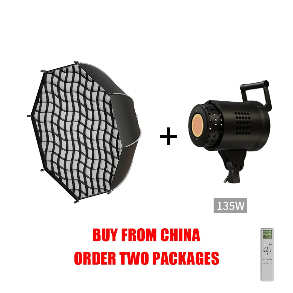 SH 135W COB LED Video Light for Photography and Studio Lighting