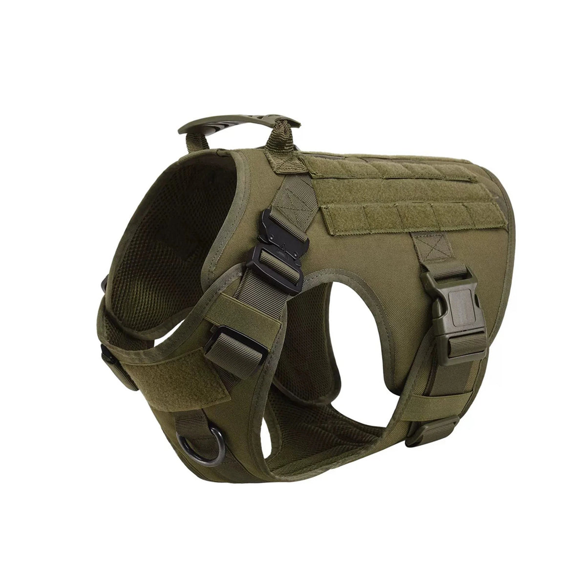 Petravel Tactical Dog Harness With Molle Pouches And Quick Release