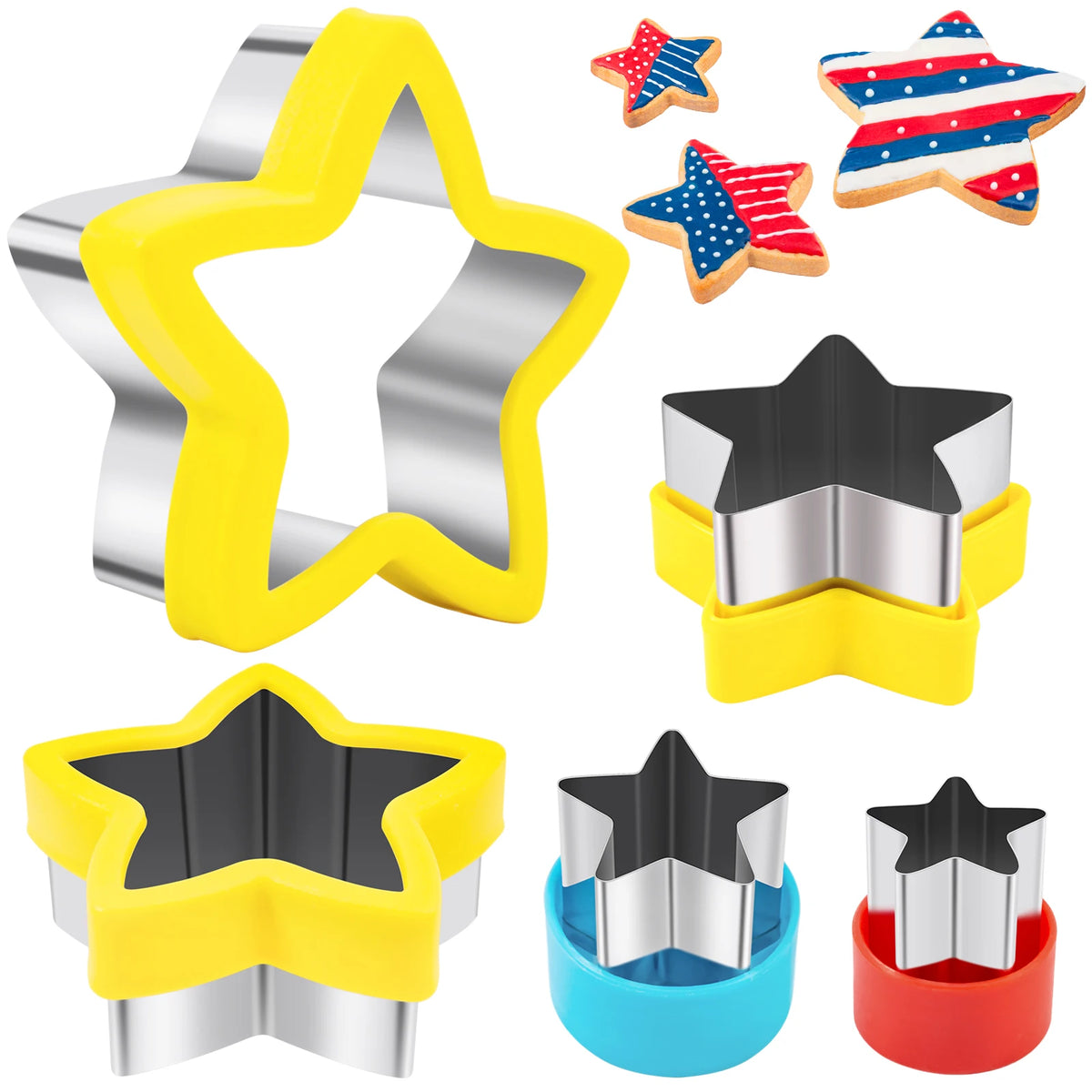 Nifogo Animal Sandwich Cutters Set for Kids Bento Lunch Decorating Tools