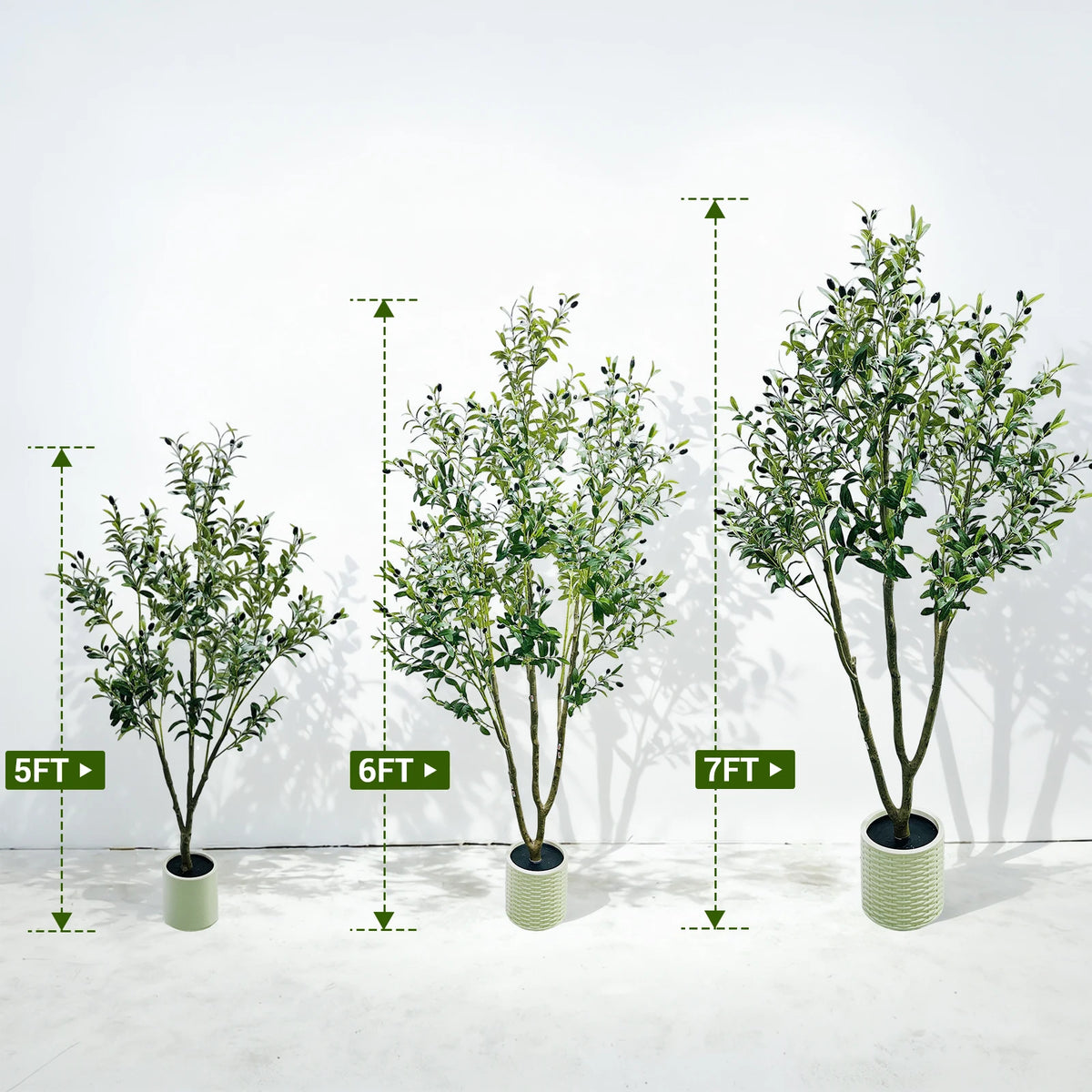 HiMISS Artificial Olive Tree With Realistic Leaves And Fruits
