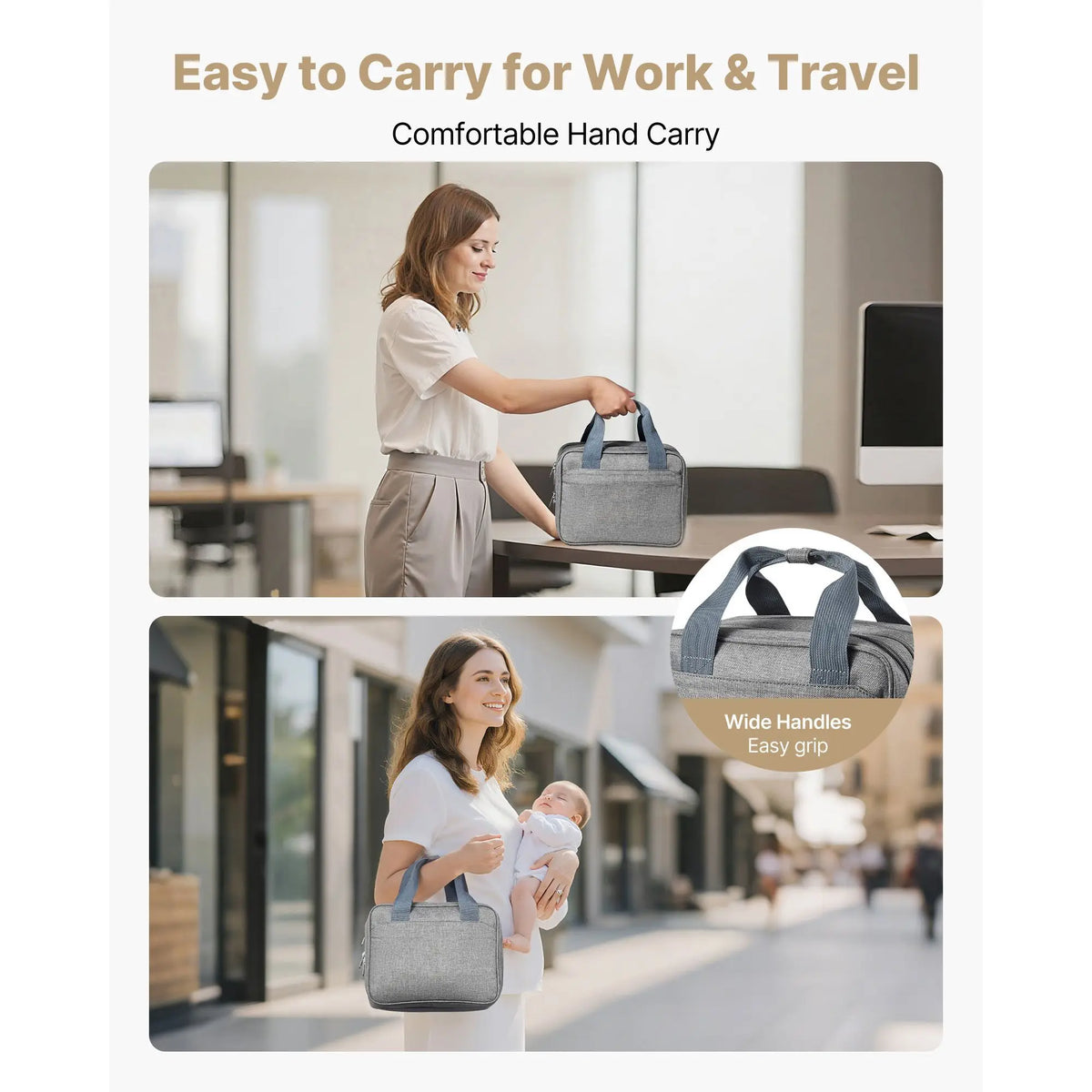 Portable Wearable Breast Pump Bag With Ice Pack And Storage
