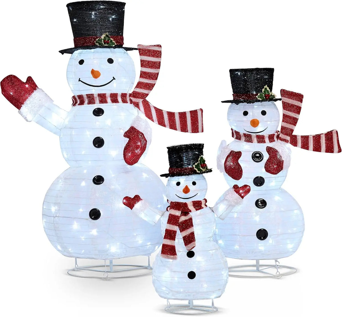Joyfy 3D LED Snowman Yard Lights for Christmas Outdoor Decor
