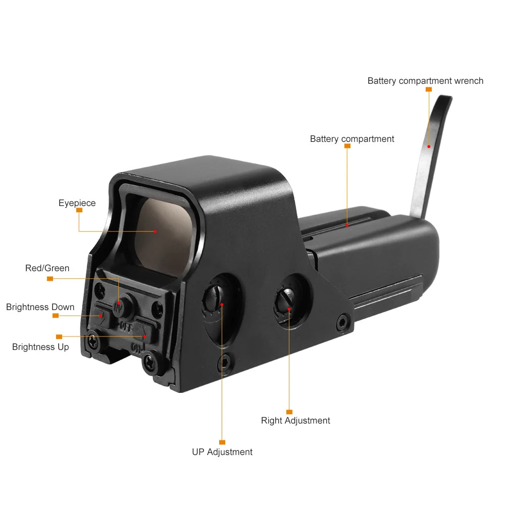 Bestsight Red And Green Dot Reflex Holographic Sight Scope