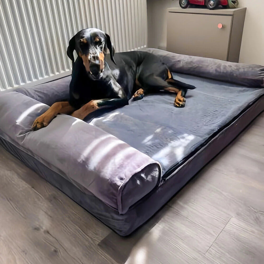 BORWART Orthopedic Memory Foam Dog Sofa Bed With Removable Cover