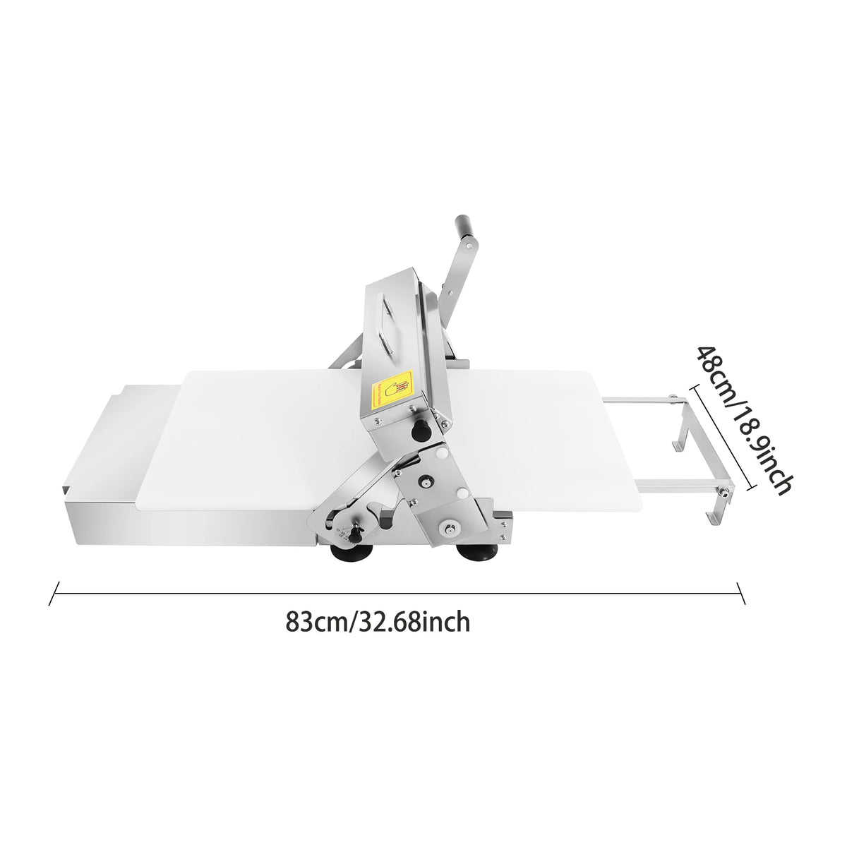 Bymaocar Manual Dough Sheeter for Pastry and Noodle Making