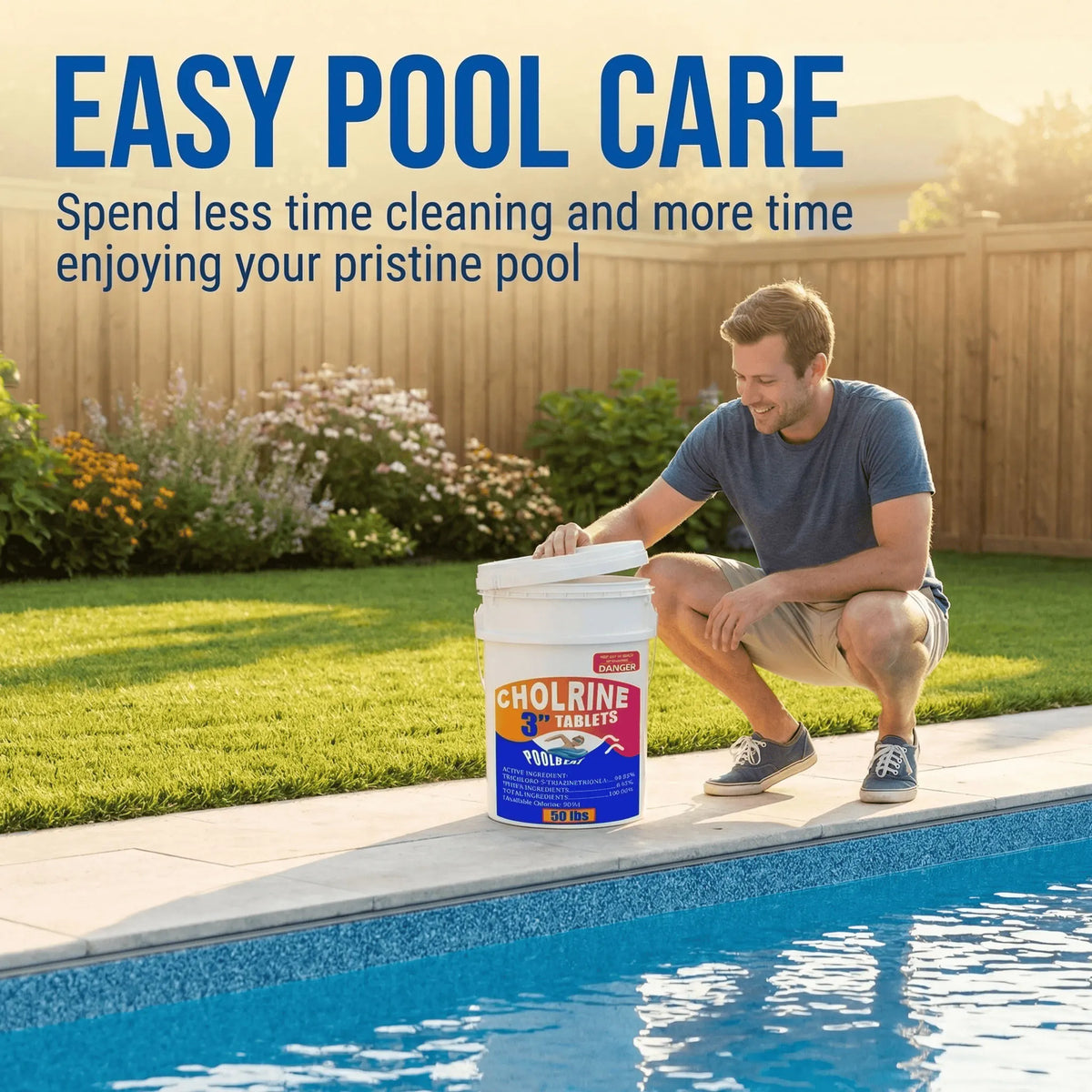 Slow Dissolving Stabilized Chlorine Tablets for Pools and Spas
