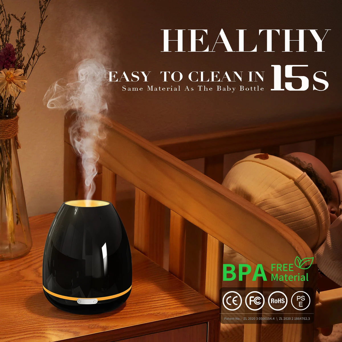 Fashome Ultrasonic Aromatherapy Diffuser And Cool Mist Humidifier