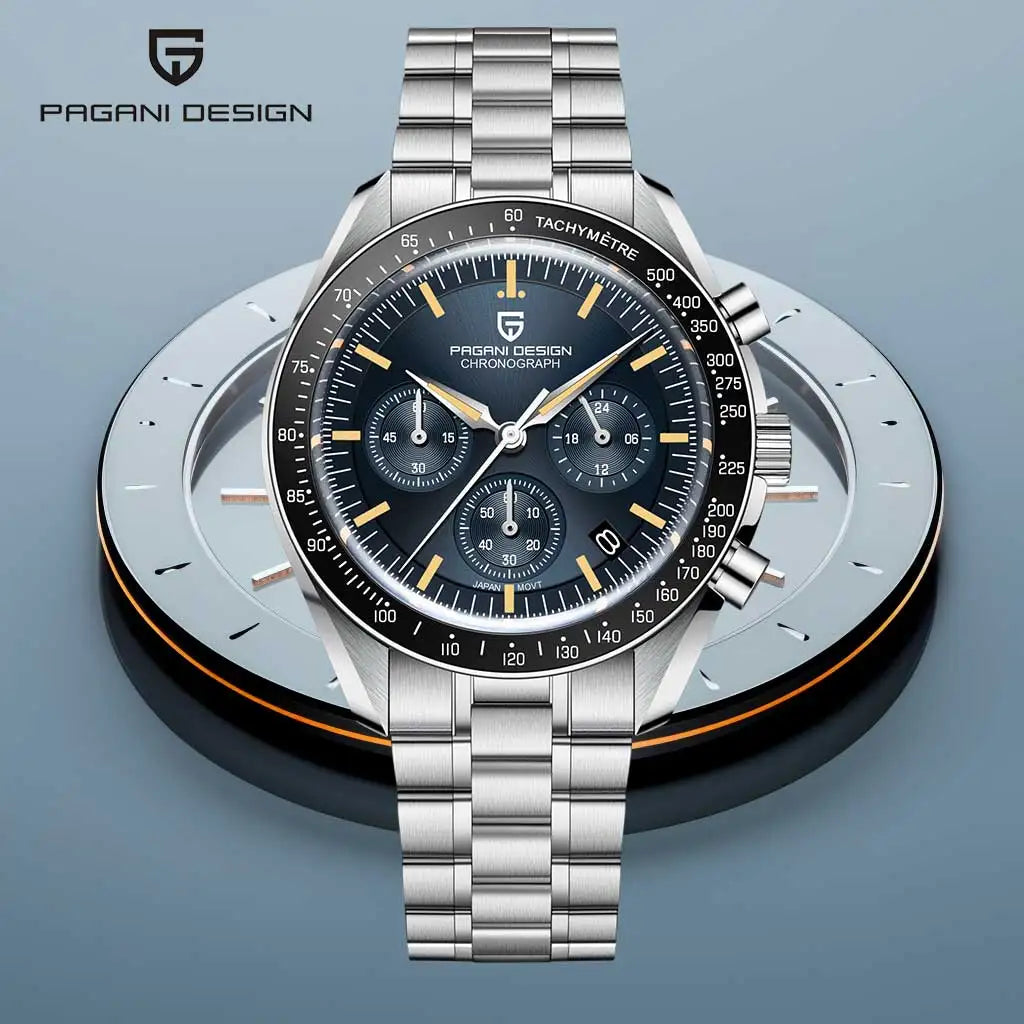 PAGANI DESIGN 1701 Moon Men's Sapphire Glass Chronograph Quartz Watch