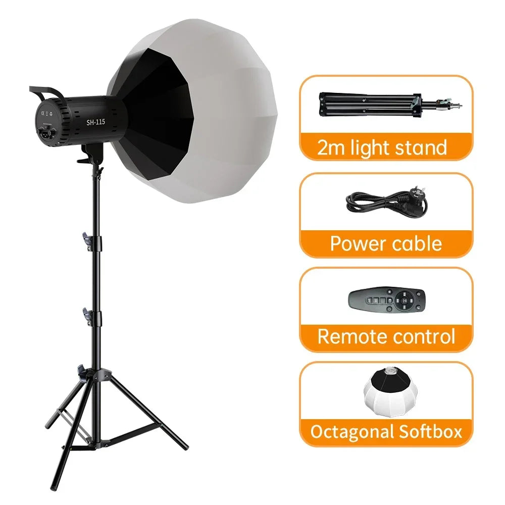SH 135W COB LED Video Light for Photography and Studio Lighting