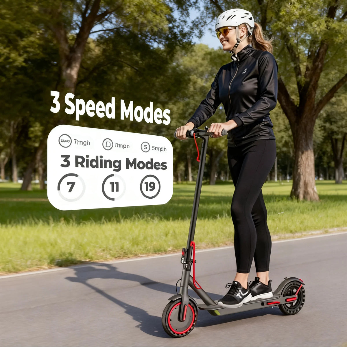 LADPED 350W Folding Electric Scooter With 16 Mile Range